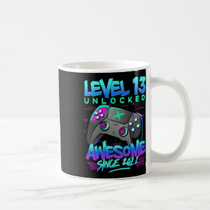 Mug Niveau 13 Déverrouillé 13 Anniversaire 13e B