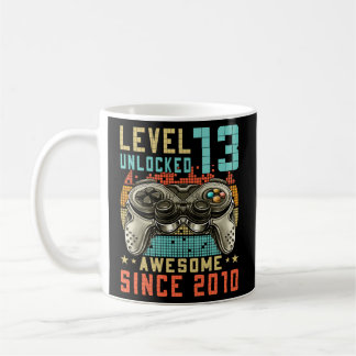 Mug Niveau 13 Déverrouillé Awesome Depuis 2010 13E Jeu