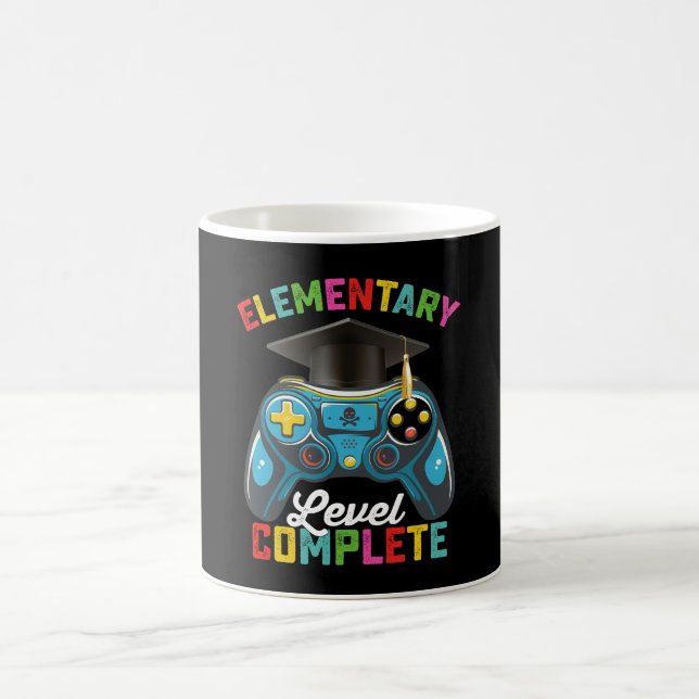 Mug Niveau élémentaire Complet Graduation Jeu Gamer (Centre)
