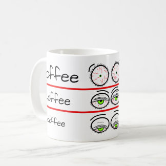 Mug Niveaux d'humeur de café drôles Design