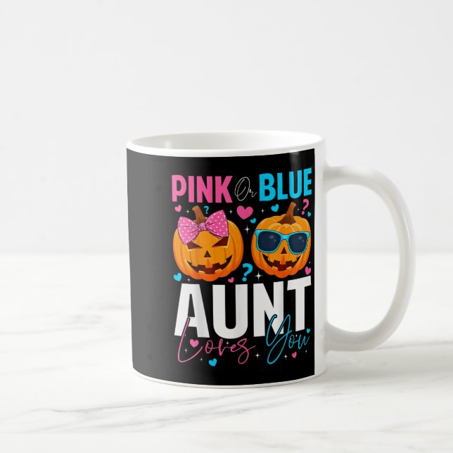 Mug Nk Or Blue Aunt Loves You Pumpkin Halloween Gender (Droite)