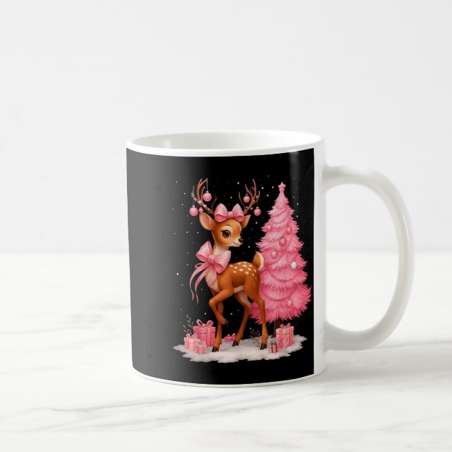 Mug Nk Reindeer Coquette Bow Christmas Tree Pajamas Gi (Droite)