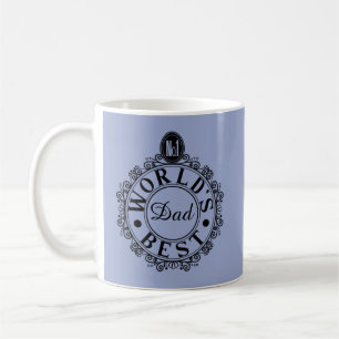 Mug No.1 Worlds Best Papa Custom Black Line Typographi