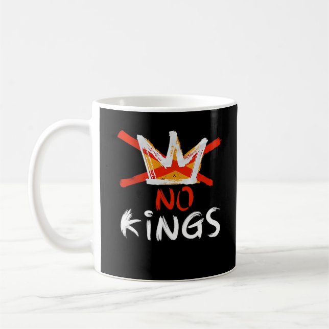 Mug No King Funny Quote Retro Creative Style (Gauche)