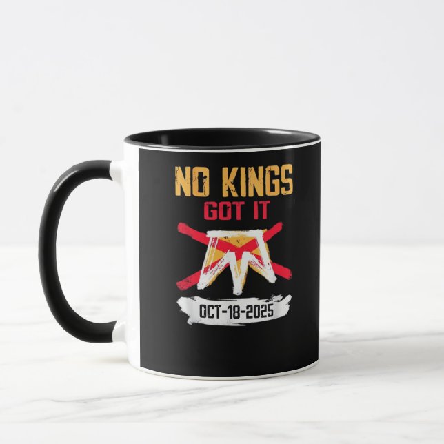 Mug No King Patriotic Freedom No Kings In America Crea (Gauche)