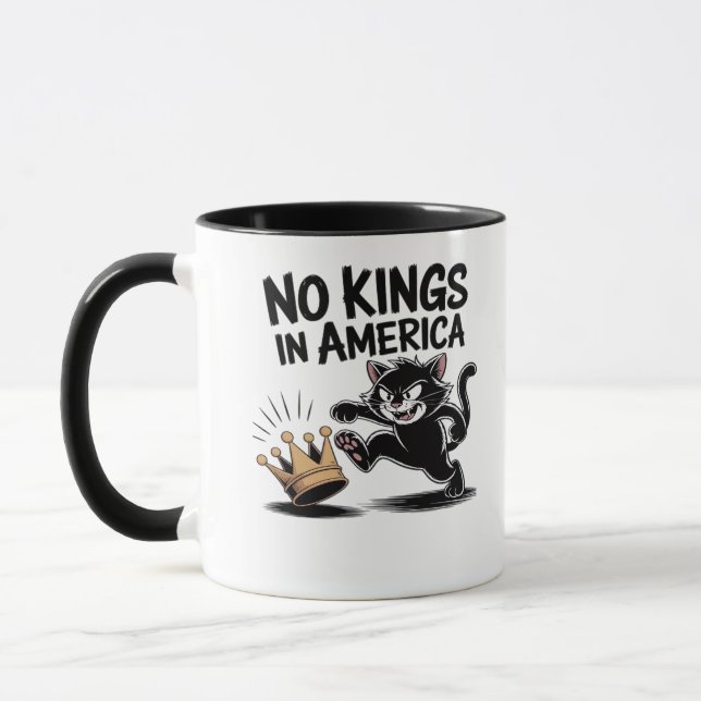 Mug No Kings In America Classic Bold Casual (Gauche)