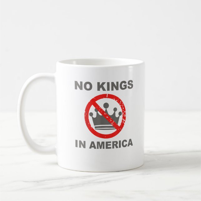Mug No Kings In America Patriotic Casual (Gauche)