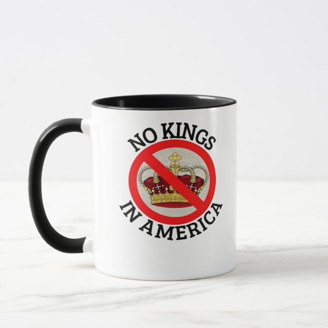 Mug No Kings In America Patriotic Style (Gauche)