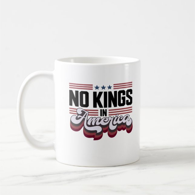 Mug No Kings In America USA Retro Classic (Gauche)