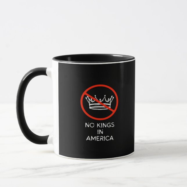 Mug No Kings In The USA America Say No King Crown Clas (Gauche)