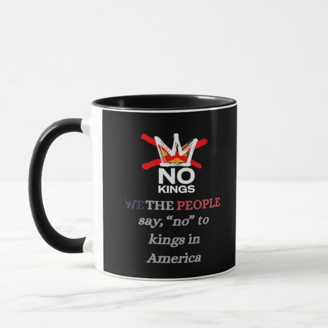 Mug No Kings We the People Freedom Classic Style (Gauche)