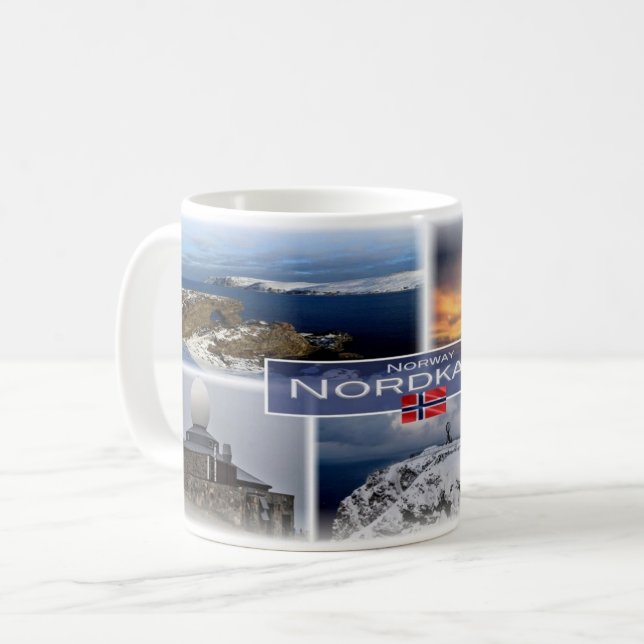 Mug NO Norvège - Nordkapp - North Cape - (Devant gauche)