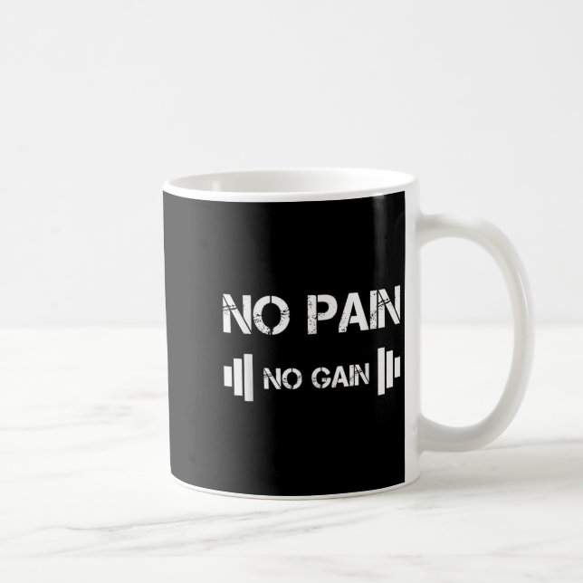Mug No Pain No Gain Workout Motivation  (Droite)