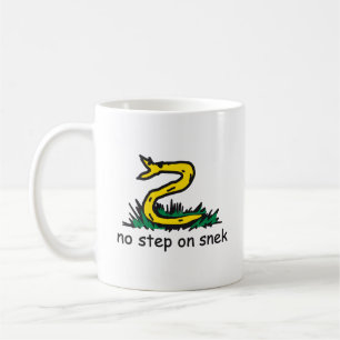 Mug No step on snek memes