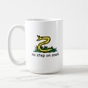 Mug No step on snek memes