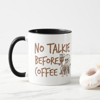 Mug No Talkie Before Coffee funny cat lover gift