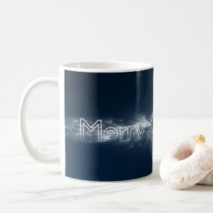 Mug Noble Joyeux Noël flocons de neige étincelles