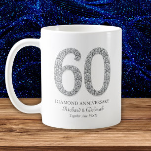Mug Noces de diamant 60e anniversaire de mariage