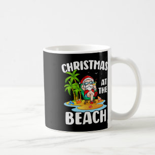 Mug Noël à la plage Santa d'été Noël en juillet