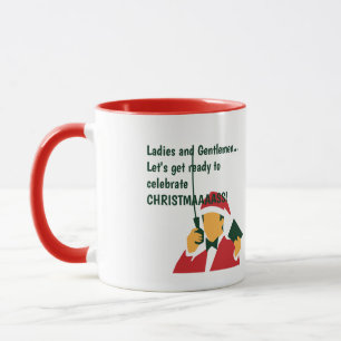 Mug Noël annonçant une citation amusante couverture ca