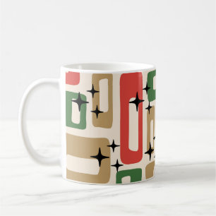 Mug Noël Atomique Moderne du Milieu du Siècle