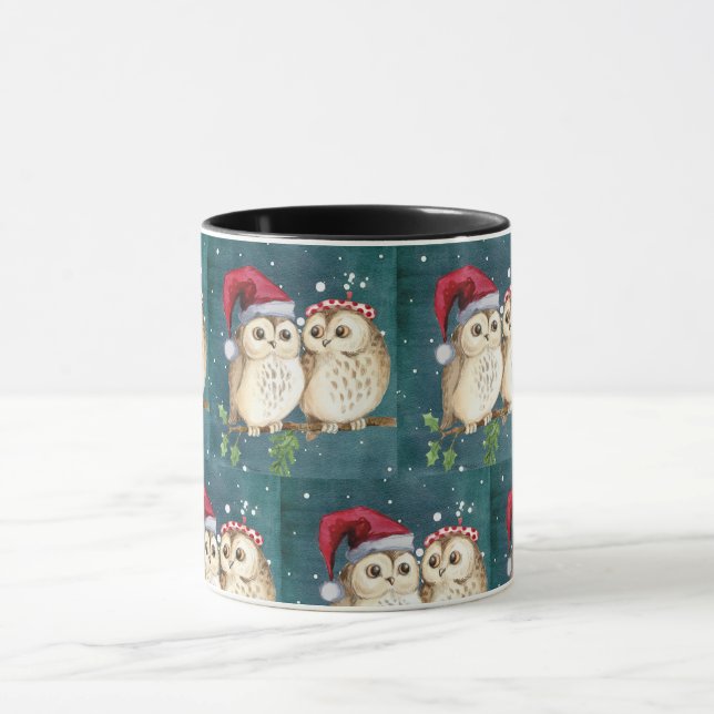 Mug Noël aux chouettes (Centre)