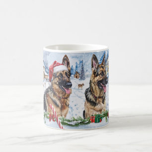 Mug Noël avec Berger Allemand