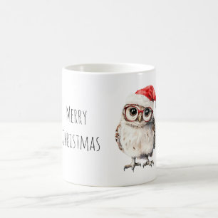 Mug Noël avec lunettes de hibou