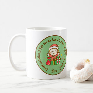 Mug Noël belle liste Cadeau pour enfants de Santa Clau