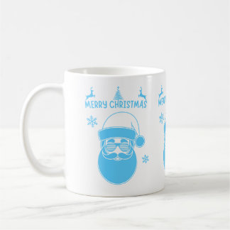 Mug Noël bleu et blanc Joyeux Noël