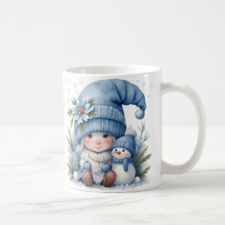 Mug Noël bleu - Petit Elfe