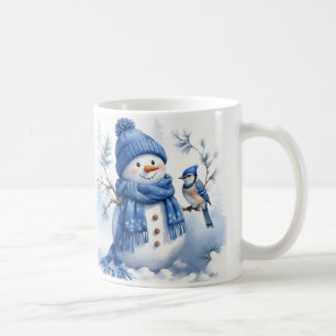 Mug Noël bleu - Snowman