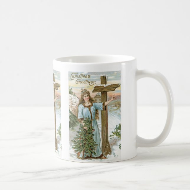Mug Noël Bonjour Angel (Droite)