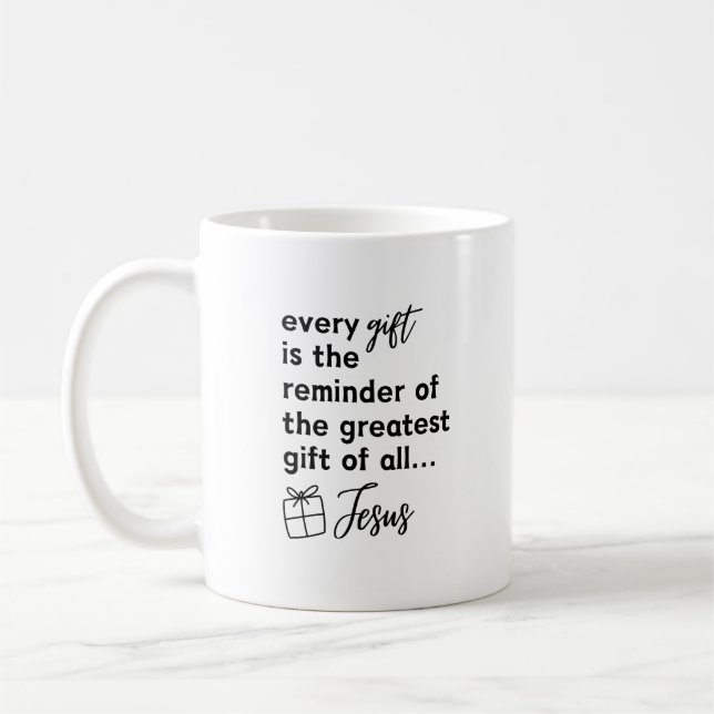 Mug Noël cadeau Jésus (Gauche)