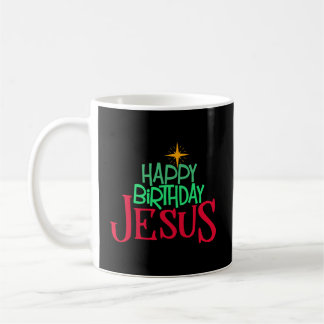 Mug Noël chrétien Joyeux anniversaire Jésus Femmes Hom