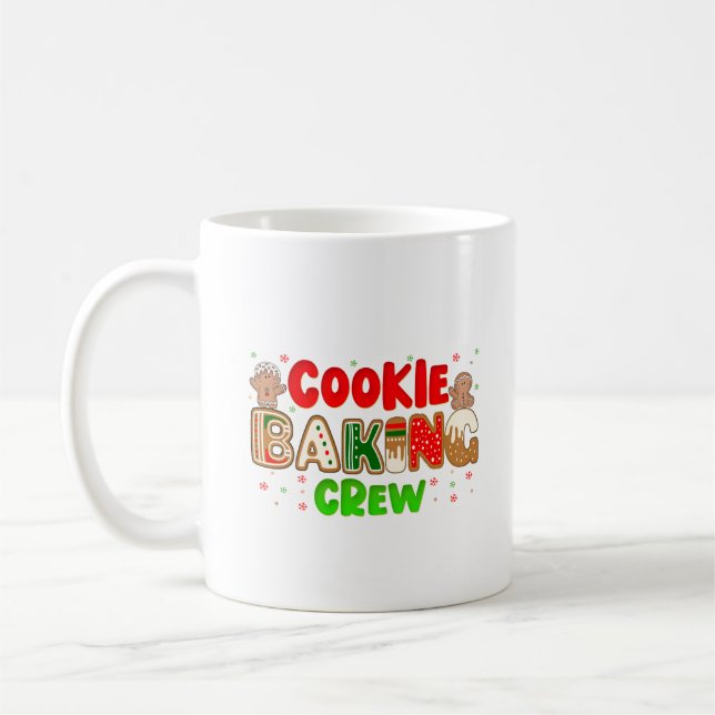 Mug Noël Cookie Baking Crew Group Correspondance de No (Gauche)