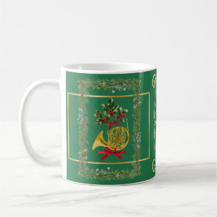 Mug Noël cor d'harmonie vert élégant