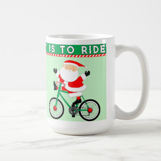 Mug Noël cycliste