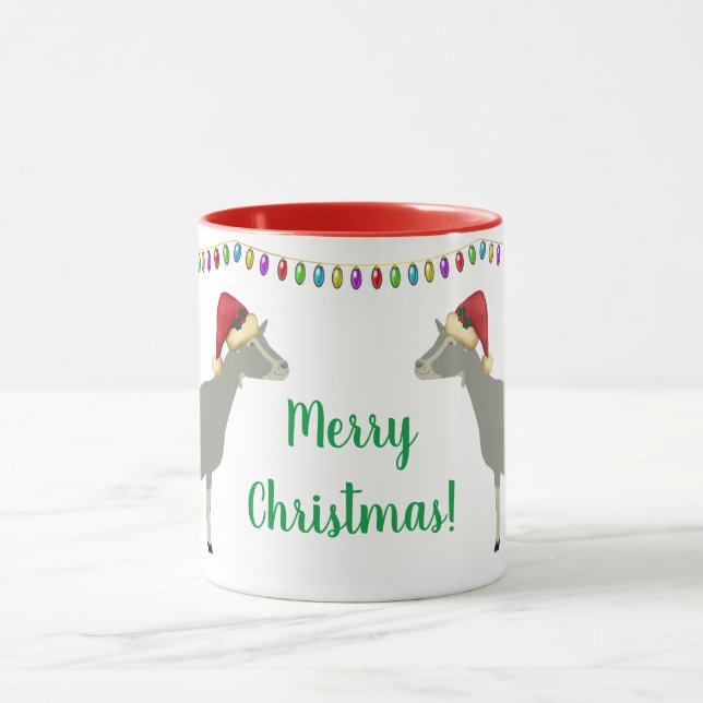 Mug Noël de chèvre laitière de Toggenburg (Centre)
