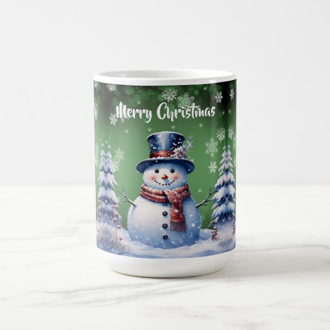 Mug Noël de la forêt d'hiver | Green (Centre)