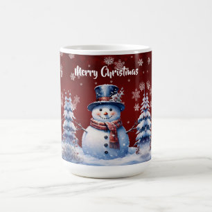 Mug Noël de la forêt d'hiver   Red