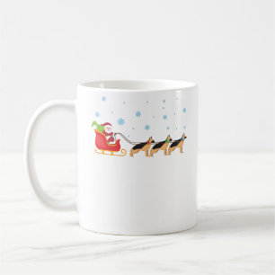 Mug Noël de renne de chien de berger allemand du père