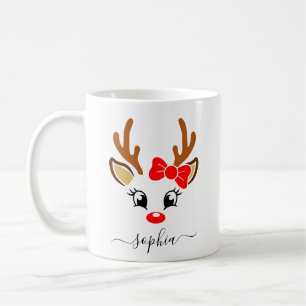 Mug Noël de rennes personnalisés