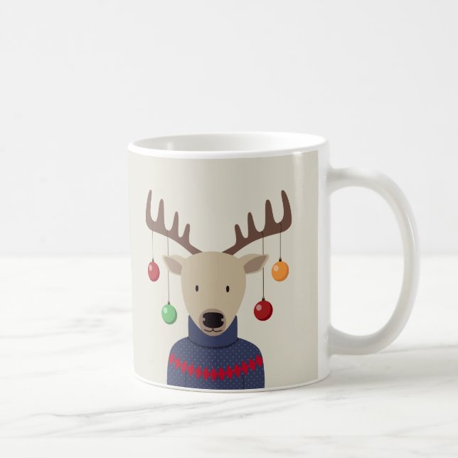 Mug Noël des cerfs (Droite)