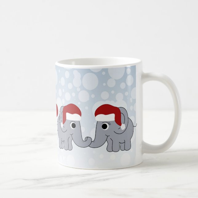 Mug Noël des éléphants (Droite)