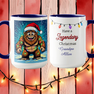 Mug Noël drôle Bigfoot Personnalisé