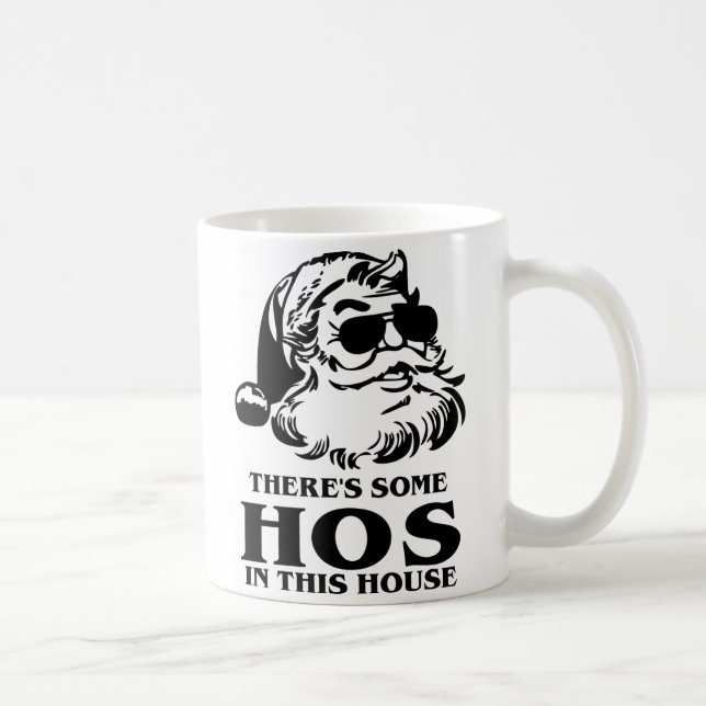 Mug Noël drôle, il y a des trous dans cette maison (Droite)