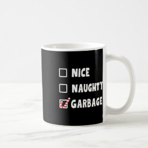 Mug Noël drôle Nice Naughty Garbage Trump Soutien
