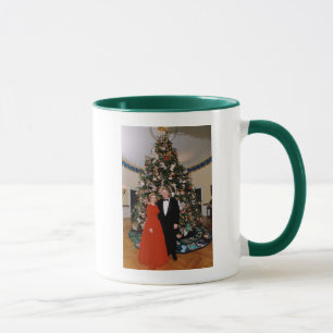 Mug Noël du président américain Bill Clinton et Hillar
