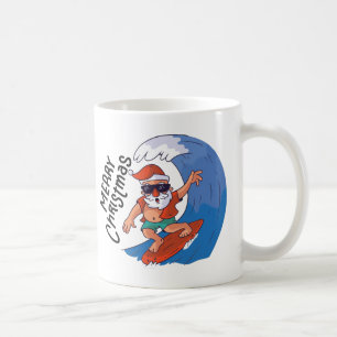 Mug Noël en juillet Card Classic Round Sticker Napki
